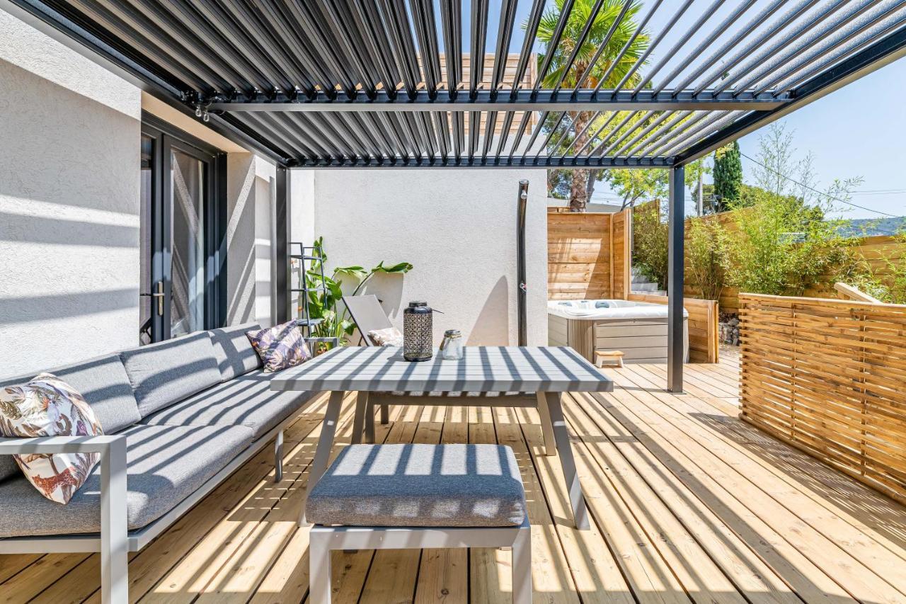 Maison Osmoz Port Pin - Jacuzzi, Clim Par Dodo A Cassis Apartment Luaran gambar